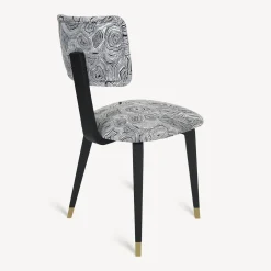 Chairs<Fornasetti Upholstered Chair Malachite White/Black