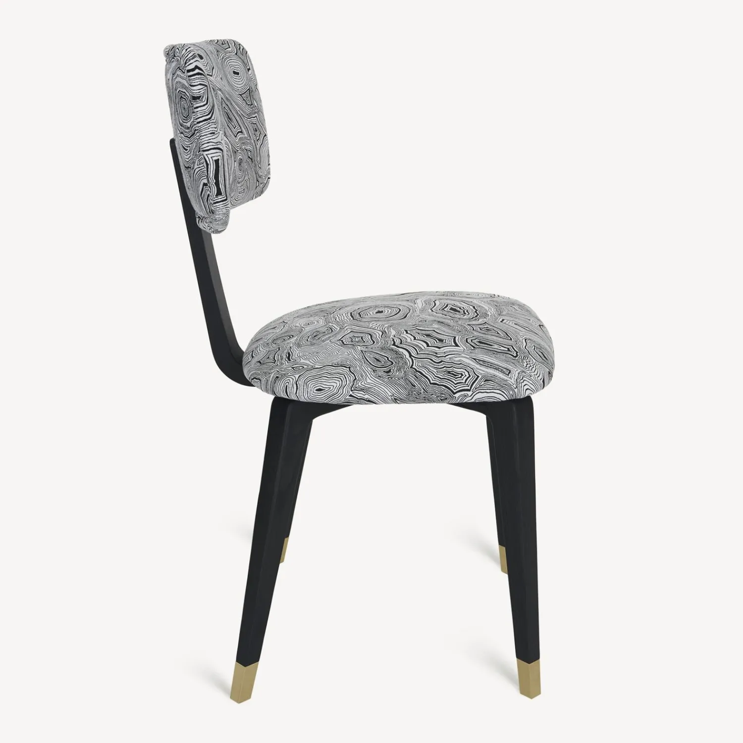 Chairs<Fornasetti Upholstered Chair Malachite White/Black