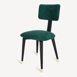 Chairs<Fornasetti Upholstered Chair Malachite Green/Black