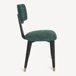 Chairs<Fornasetti Upholstered Chair Malachite Green/Black