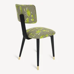 Chairs<Fornasetti Upholstered Chair Oggetti Su Cannete Black/White/Green