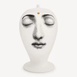 Vases<Fornasetti Vase Ajna White/Black/Gold