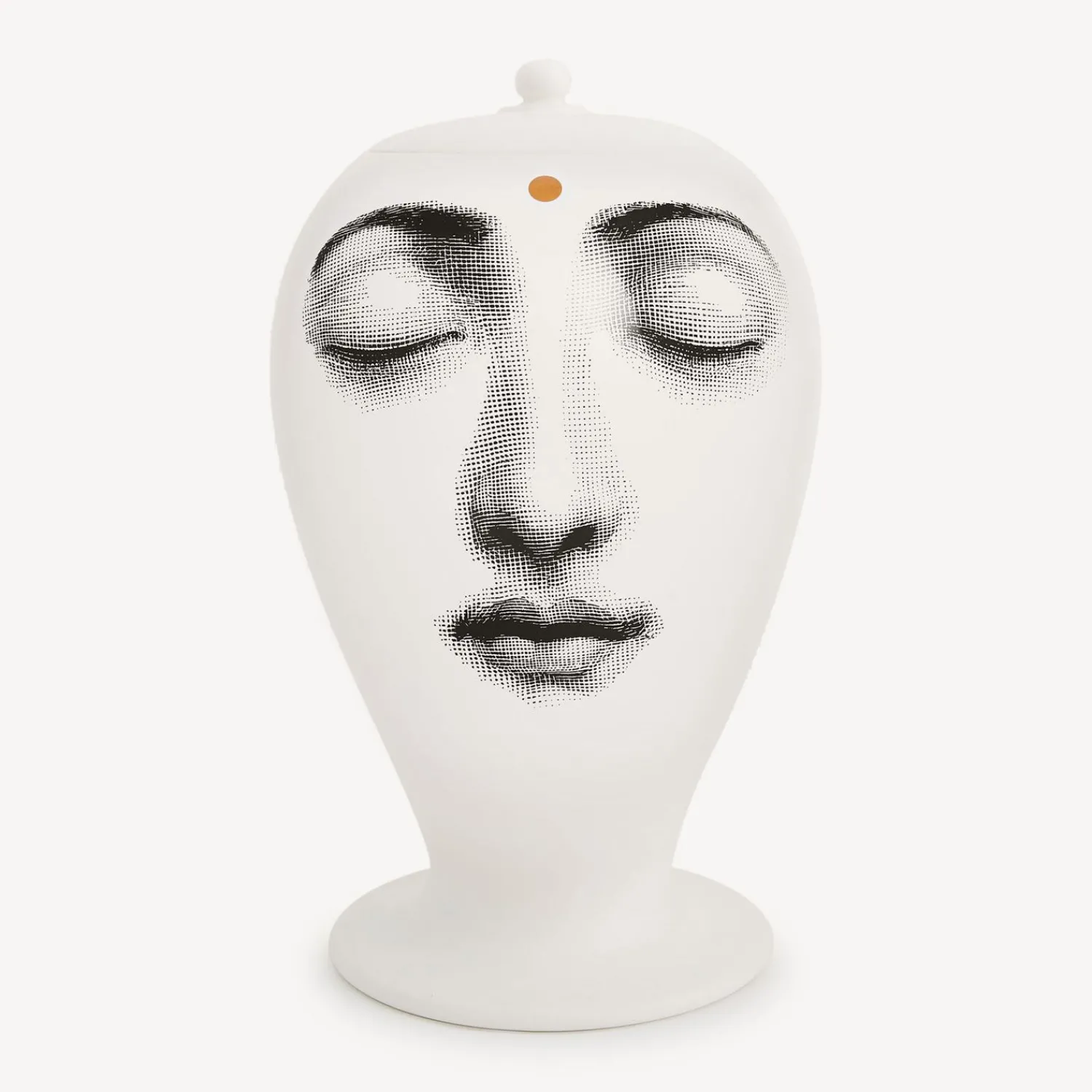 Vases<Fornasetti Vase Ajna White/Black/Gold