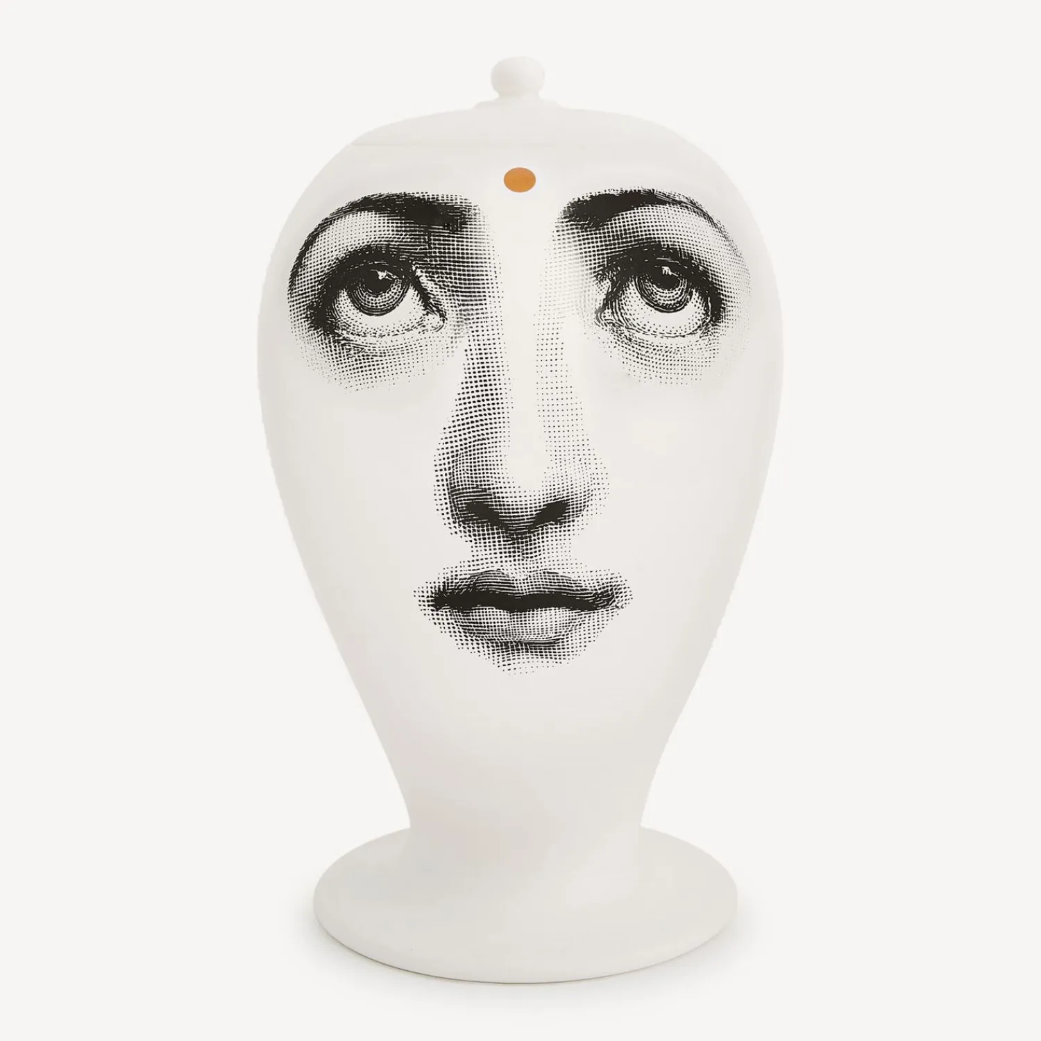 Vases<Fornasetti Vase Ajna White/Black/Gold