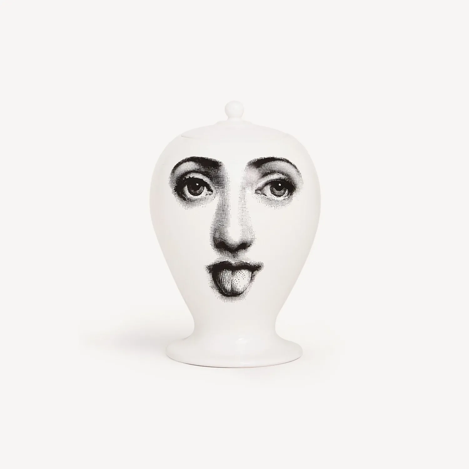 Vases<Fornasetti Vase Antipatico White/Black