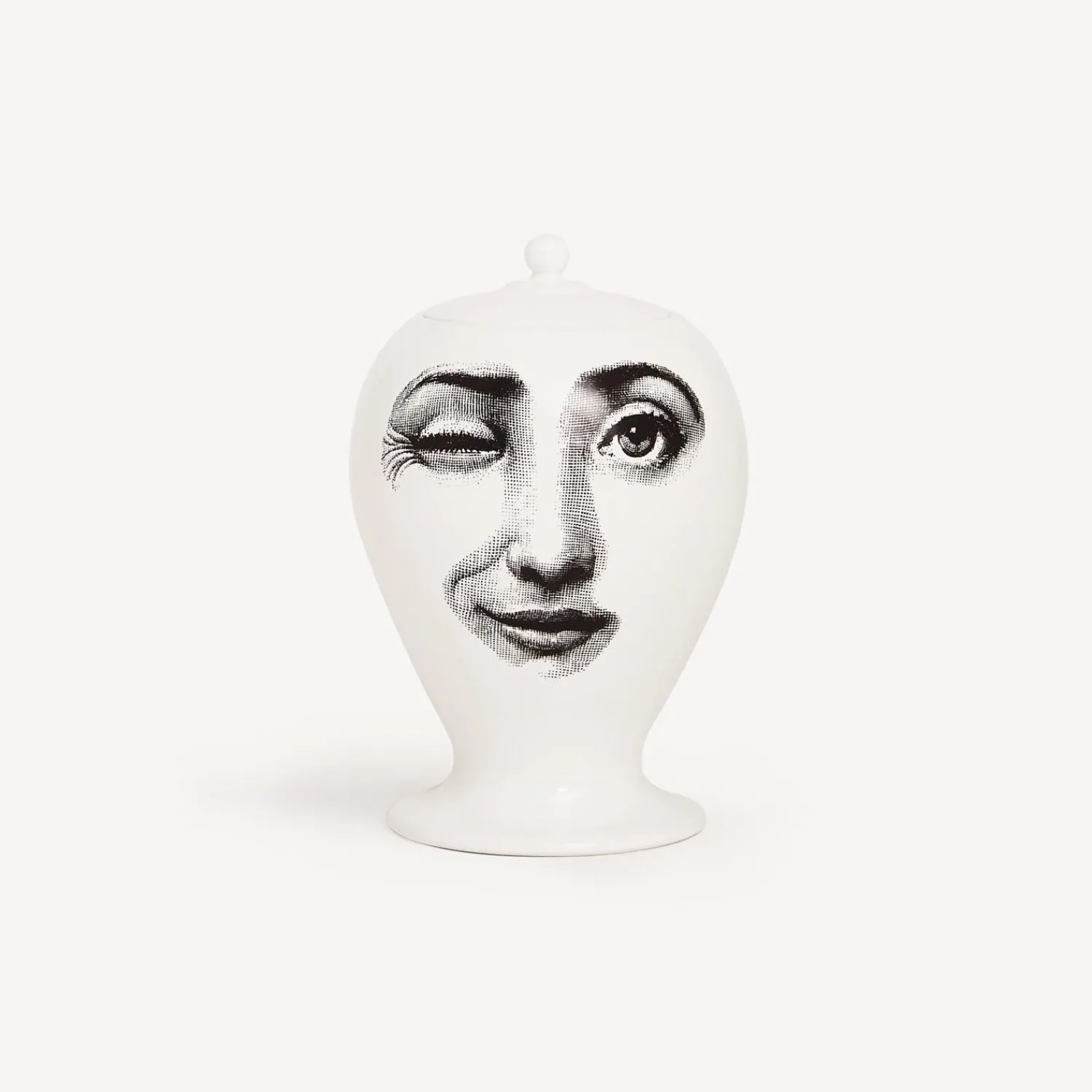 Vases<Fornasetti Vase Antipatico White/Black
