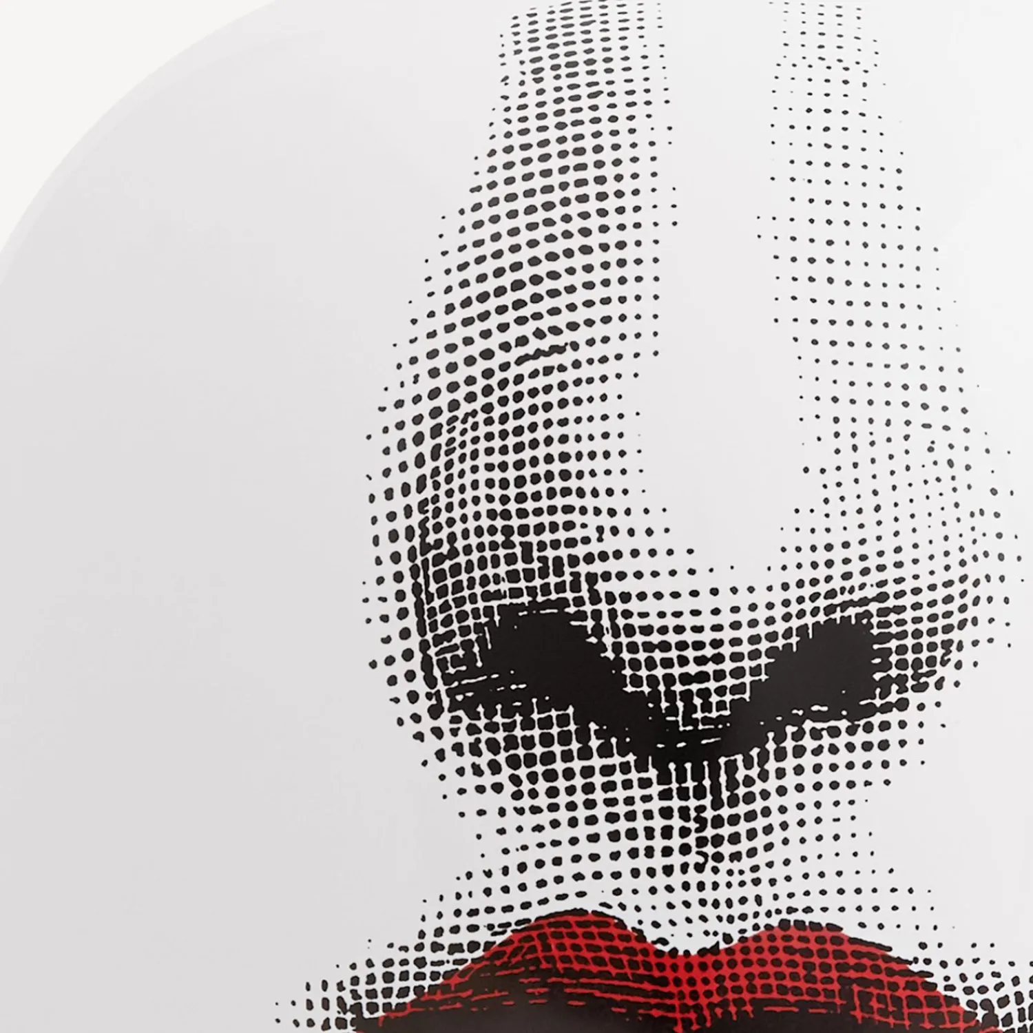 Vases<Fornasetti Vase Bacio Maxi White/Black/Red