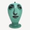 Vases<Fornasetti Vase Buongiorno/Buonanotte Green/Black