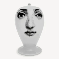 Vases<Fornasetti Vase Buongiorno/Buonanotte White/Black