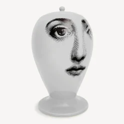Vases<Fornasetti Vase Buongiorno/Buonanotte White/Black