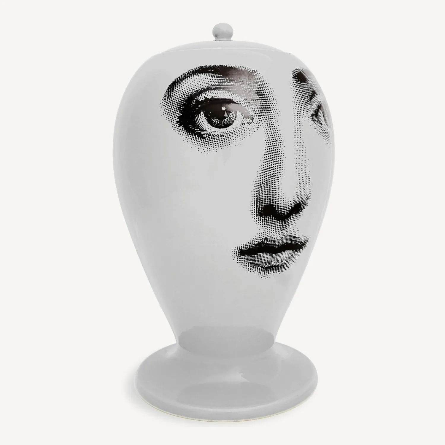 Vases<Fornasetti Vase Buongiorno/Buonanotte White/Black