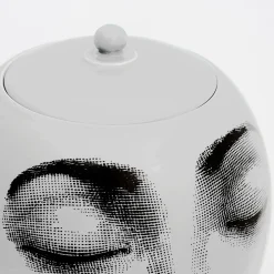 Vases<Fornasetti Vase Buongiorno/Buonanotte White/Black