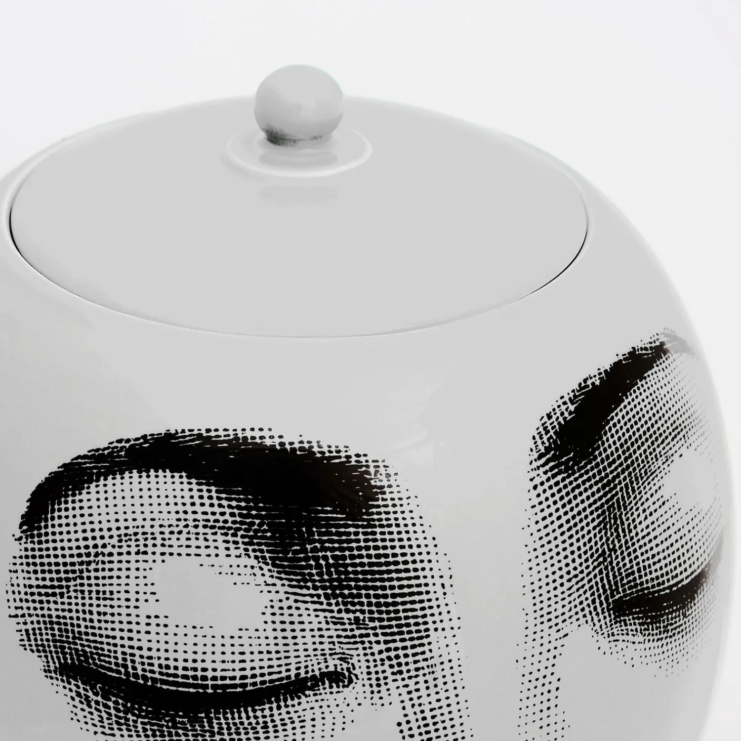 Vases<Fornasetti Vase Buongiorno/Buonanotte White/Black