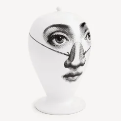 Vases<Fornasetti Vase Burlone White/Black