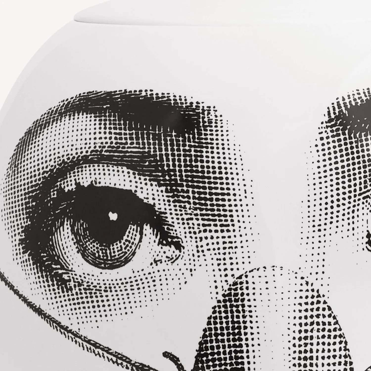 Vases<Fornasetti Vase Burlone White/Black