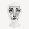 Vases<Fornasetti Vase Capitello White/Black