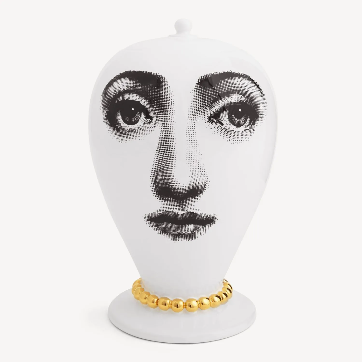 Vases<Fornasetti Vase Collana White/Black/Gold