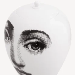 Vases<Fornasetti Vase Collana White/Black/Gold