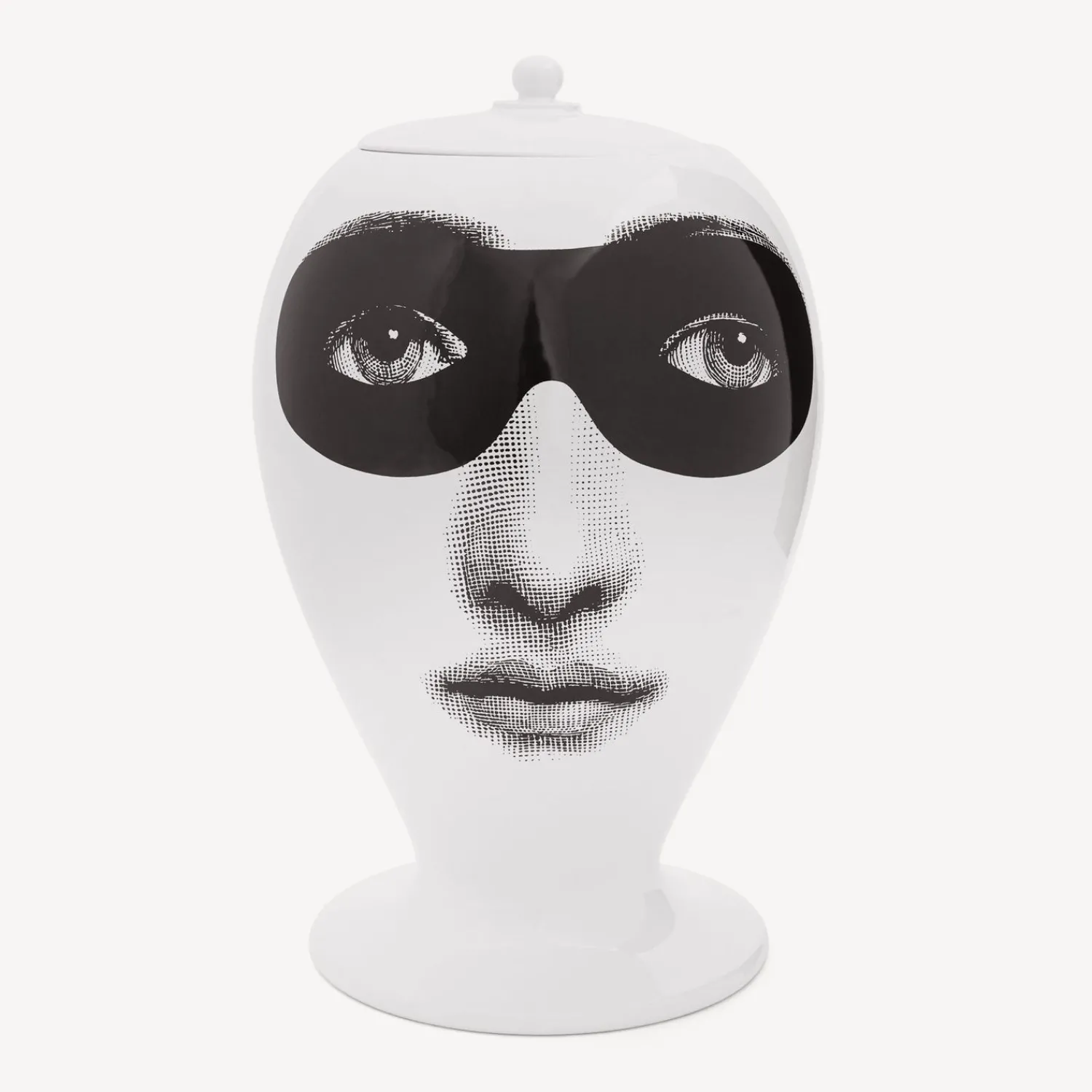 Vases<Fornasetti Vase Don Giovanni White/Black