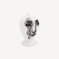 Vases<Fornasetti Vase Il Fumo Fa Male White/Black