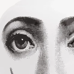 Vases<Fornasetti Vase La Femme Aux Moustaches White/Black