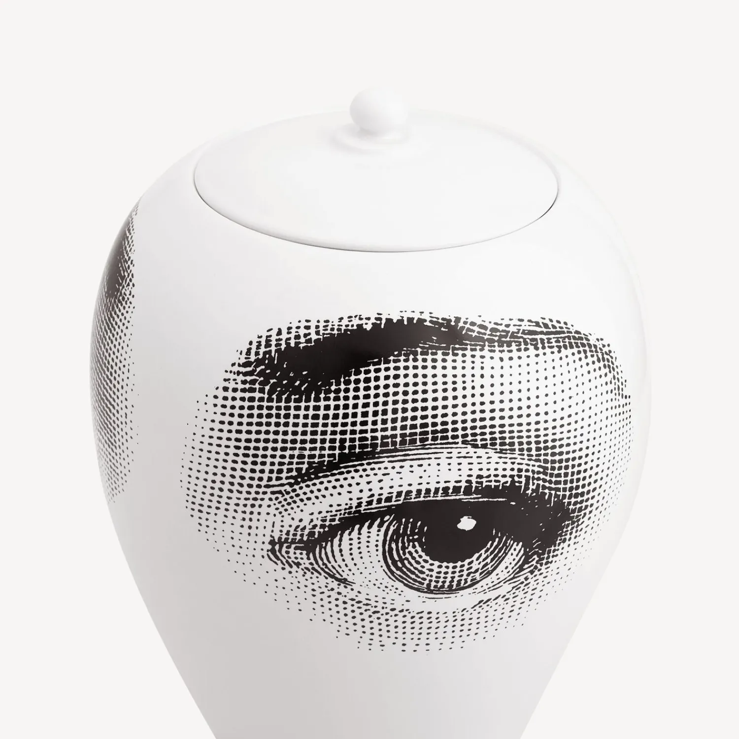 Vases<Fornasetti Vase Occhio Per Occhio White/Black
