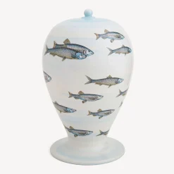 Vases<Fornasetti Vase Passata Di Pesci Multicolour