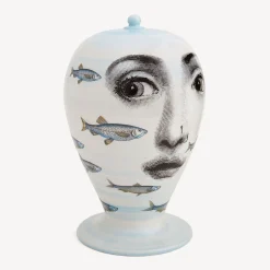 Vases<Fornasetti Vase Passata Di Pesci Multicolour