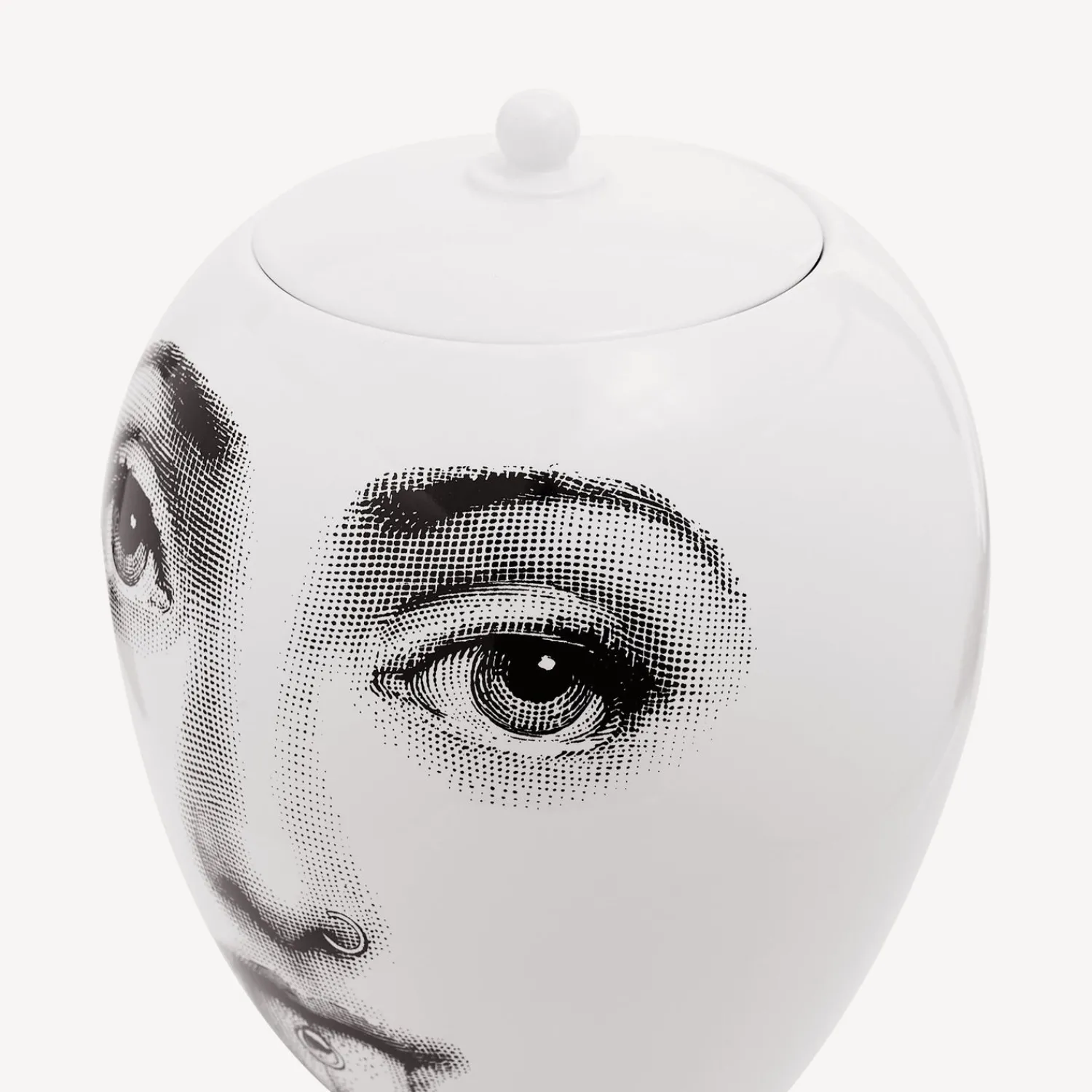 Vases<Fornasetti Vase Piercing White/Black