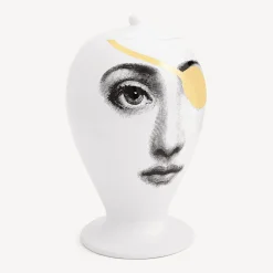 Vases<Fornasetti Vase Pirata White/Black/Gold