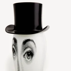 Vases<Fornasetti Vase Smilzo Moustache White/Black