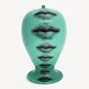 Vases<Fornasetti Vaso Bocche Green/Black