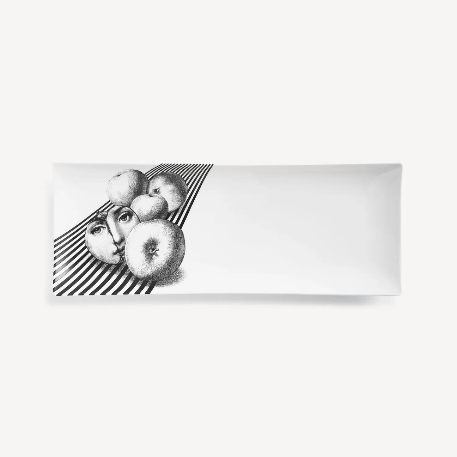 Decorative Trays<Fornasetti Vassoio Tema E Variazioni N.390 White/Black