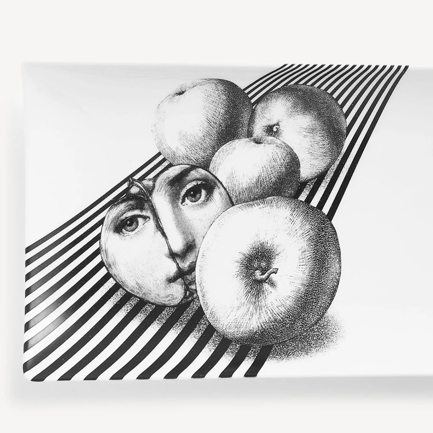 Decorative Trays<Fornasetti Vassoio Tema E Variazioni N.390 White/Black