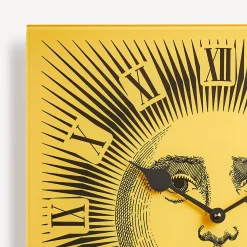 Wall Clocks<Fornasetti Wall Clock Sole Yellow/Black