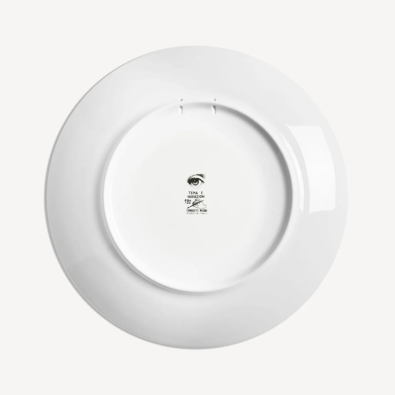 Antiquity<Fornasetti Wall Plate Tema E Variazioni N.192 White/Black