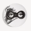 Surrealism<Fornasetti Wall Plate Tema E Variazioni N.371 White/Black
