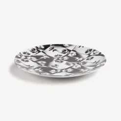 Repetition<Fornasetti Wall Plate Tema E Variazioni N.275 White/Black