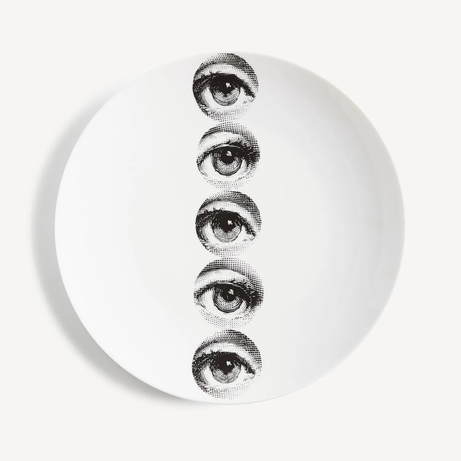 Repetition<Fornasetti Wall Plate Tema E Variazioni N.43 White/Black