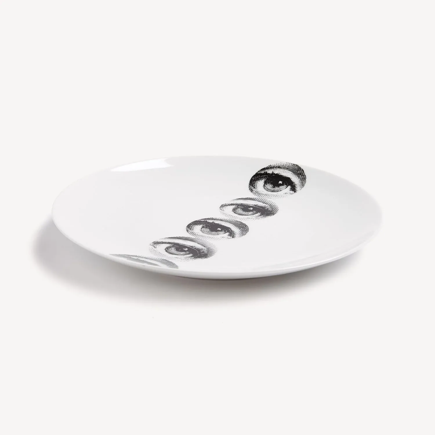Repetition<Fornasetti Wall Plate Tema E Variazioni N.43 White/Black