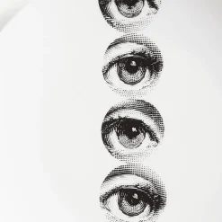 Repetition<Fornasetti Wall Plate Tema E Variazioni N.43 White/Black