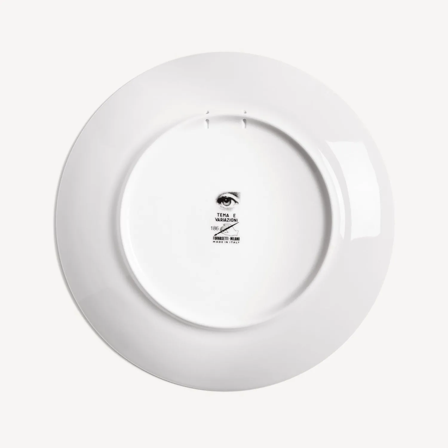 Antiquity<Fornasetti Wall Plate Tema E Variazioni N.186 White/Black/Gold