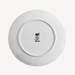 United For Peace<Fornasetti Wall Plate Tema E Variazioni N.404 United For Peace White/Black/Gold