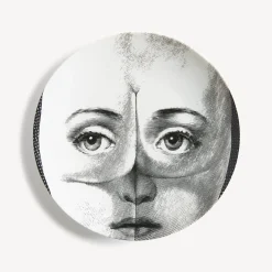 Anatomical Drawings<Fornasetti Wall Plate Tema E Variazioni N.304 White/Black