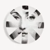 Fragment<Fornasetti Wall Plate Tema E Variazioni N.48 White/Black