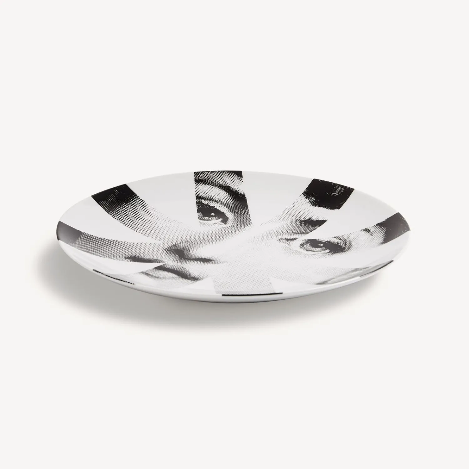 Fragment<Fornasetti Wall Plate Tema E Variazioni N.48 White/Black