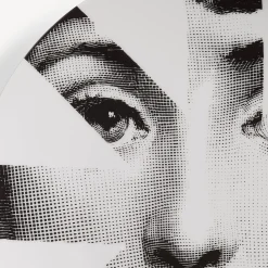 Fragment<Fornasetti Wall Plate Tema E Variazioni N.48 White/Black