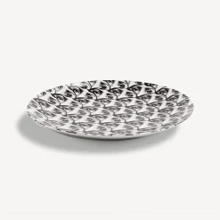 Repetition<Fornasetti Wall Plate Tema E Variazioni N.224 White/Black