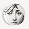 Fruit<Fornasetti Wall Plate Tema E Variazioni N.24 White/Black