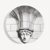 Antiquity<Fornasetti Wall Plate Tema E Variazioni N.266 White/Black